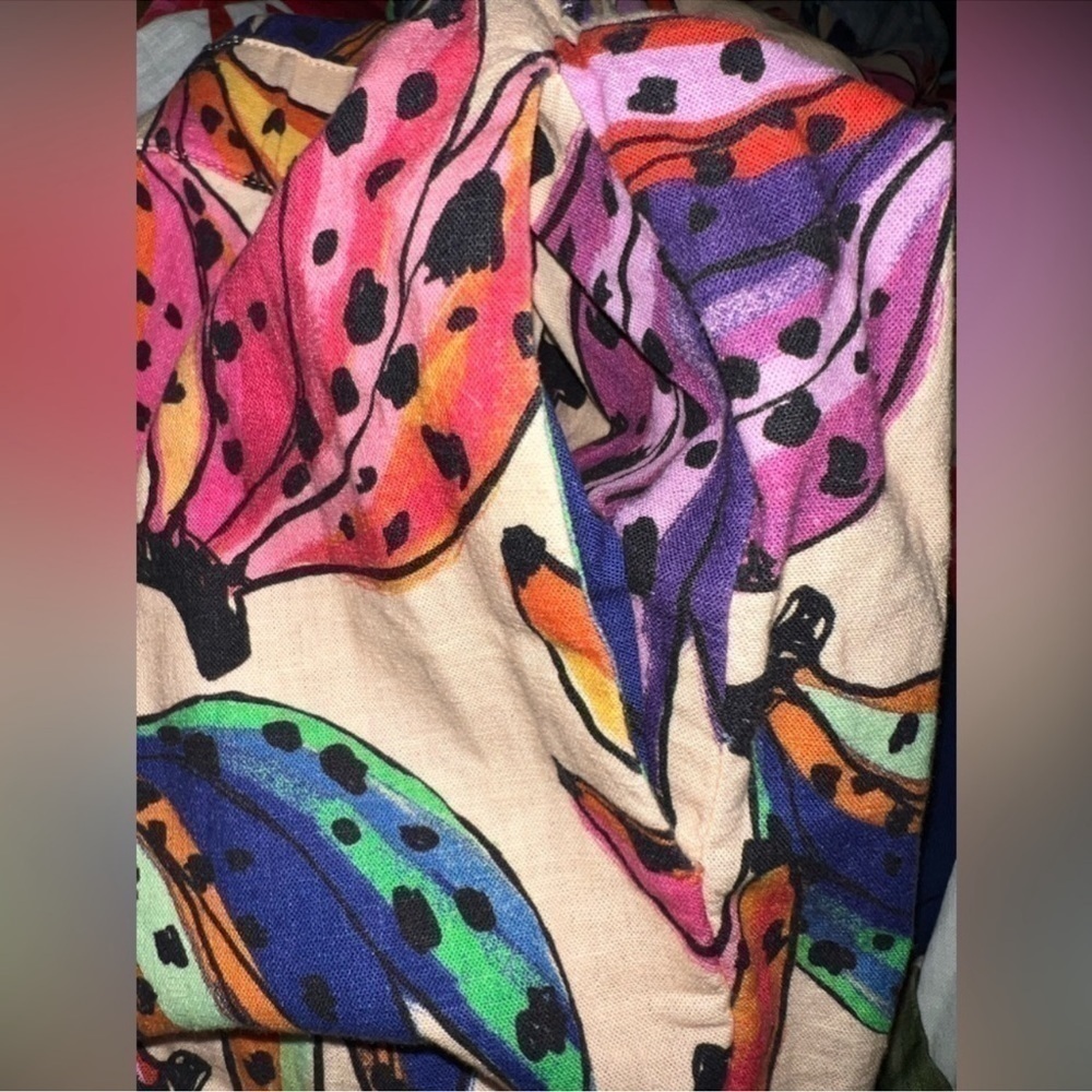 FARM Rio Banana Bunch Frilled-Sleeve Multicolor Jumpsuit - Picture 8 of 13